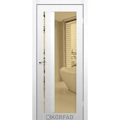 Межкомнатные Двери AL-06 бронза Super PET Korfad ПВХ плёнка-4