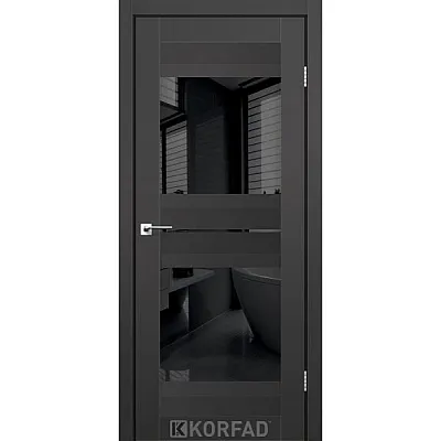 Межкомнатные Двери AL-07 BLK Super PET Korfad ПВХ плёнка-1