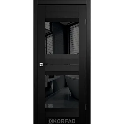 Межкомнатные Двери AL-07 BLK Super PET Korfad ПВХ плёнка-4