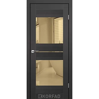 Межкомнатные Двери AL-07 бронза Super PET Korfad ПВХ плёнка-1