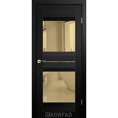 Межкомнатные Двери AL-07 бронза Super PET Korfad ПВХ плёнка-3