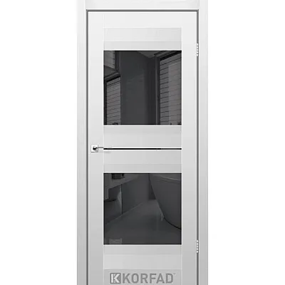 Межкомнатные Двери AL-07 графит Super PET Korfad ПВХ плёнка-2
