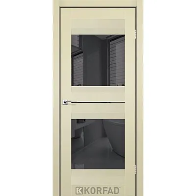 Межкомнатные Двери AL-07 графит Super PET Korfad ПВХ плёнка-4