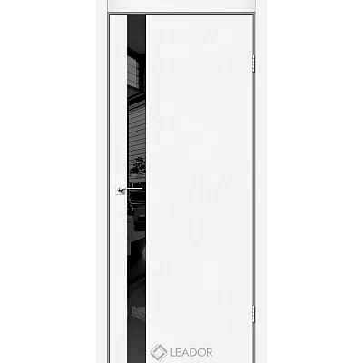 Міжкімнатні Дверний блок в зборі з фурнітурою ASTI GLASS білий матовий Leador ПВХ плівка-0
