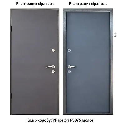 Вхідні Двері Proof SDW Baza Antracit Berez-2