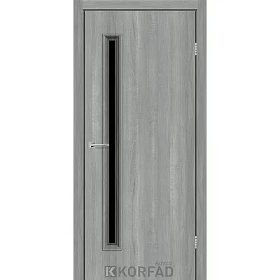 Межкомнатные Двери CORNER GLASS-01 BLK Korfad Express ПВХ плёнка-0