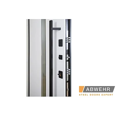Вхідні Двері Cotage1 (KT1 з терморозривом) 496 UFO BLACK RAL 7016 Abwehr-6