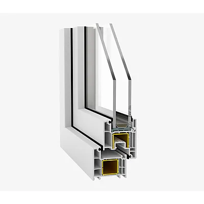 Металлопластиковые двери Decco V60 поворотно-откидные 800 x 2000 мм-1