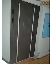 Вхідні Двері ТЕРМО ОЛІМП (квадро) Mottura 575/568 Оксид чорний/Білий матовий Булат