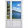 Металлопластиковые двери VEKA Proline полуторные с поворотно-откидной створкой 1400 x 2200 мм-3-thumb