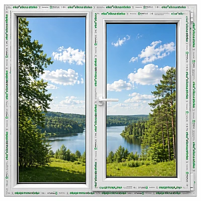 Металлопластиковое окно Steko S500 двустворчатое с поворотно-откидной створкой 1300 x 1400 мм-0