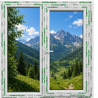 Металлопластиковое окно Steko S500 двустворчатое с поворотно-откидной створкой 1200 x 1400 мм-0