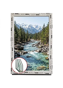 Металлопластиковое окно WDS 5S поворотно-откидное 1000 x 800 мм