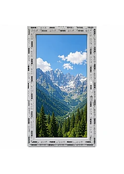 Металлопластиковое окно REHAU EURO 60 поворотно-откидное 600 x 600 мм