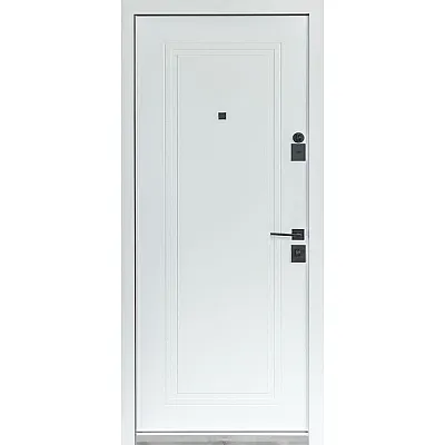 Входные Двери Термо Статус (квадро) Securemme 269/263 Хром/Белый матовый Булат-2