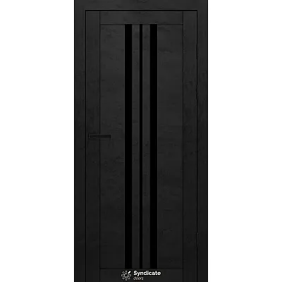 Міжкімнатні Двері SD-PVC-107 BLK Syndicate ПВХ плівка-3