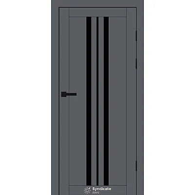 Міжкімнатні Двері SD-PVC-107 BLK Syndicate ПВХ плівка-11