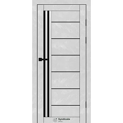 Міжкімнатні Двері SD-PVC-114 BLK Syndicate ПВХ плівка-1
