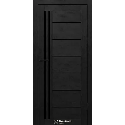Міжкімнатні Двері SD-PVC-114 BLK Syndicate ПВХ плівка-4