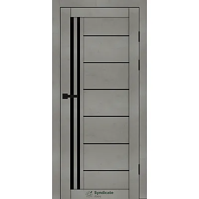 Міжкімнатні Двері SD-PVC-114 BLK Syndicate ПВХ плівка-2
