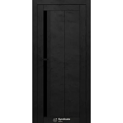 Міжкімнатні Двері SD-PVC-124 BLK Syndicate ПВХ плівка-8
