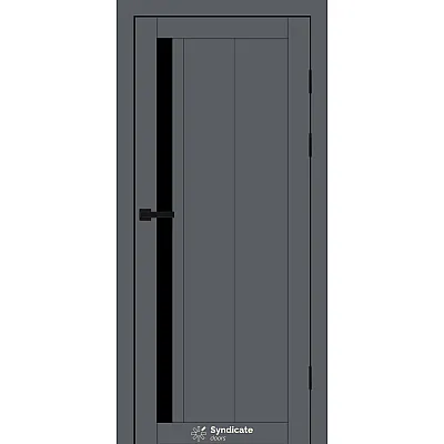 Міжкімнатні Двері SD-PVC-124 BLK Syndicate ПВХ плівка-2