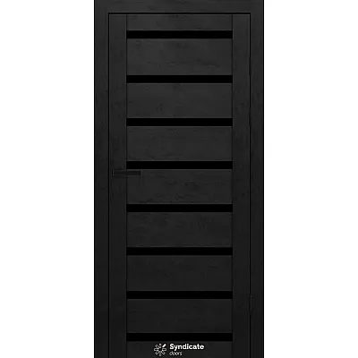 Міжкімнатні Двері SD-PVC-103 BLK Syndicate ПВХ плівка-0