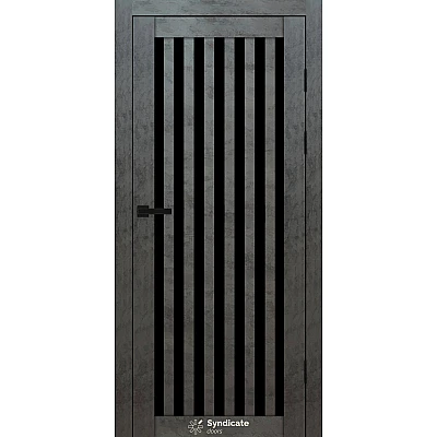 Міжкімнатні Двері SD-PVC-125 BLK Syndicate ПВХ плівка-3
