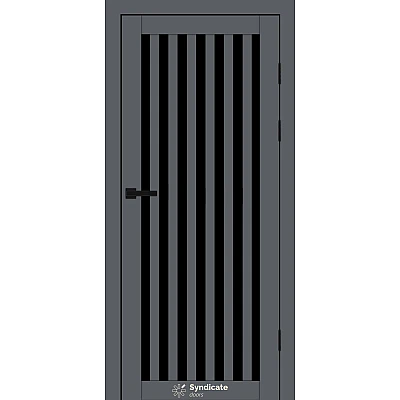 Міжкімнатні Двері SD-PVC-125 BLK Syndicate ПВХ плівка-12