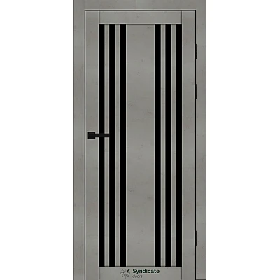 Міжкімнатні Двері SD-PVC-126 BLK Syndicate ПВХ плівка-1
