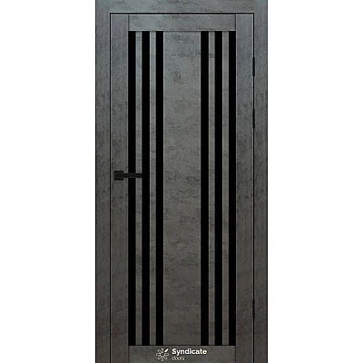 Міжкімнатні Двері SD-PVC-126 BLK Syndicate ПВХ плівка-2