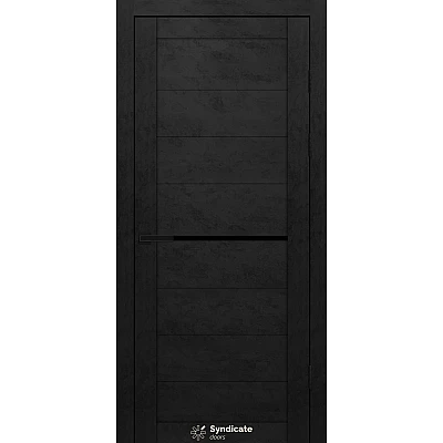 Міжкімнатні Двері SD-PVC-129 BLK Syndicate ПВХ плівка-4