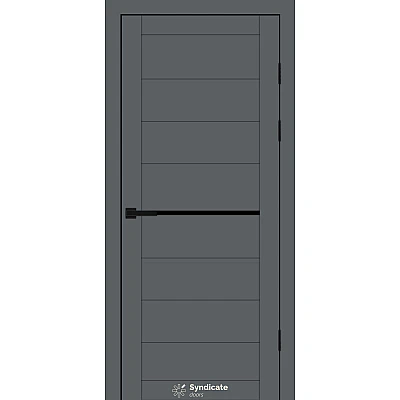 Міжкімнатні Двері SD-PVC-129 BLK Syndicate ПВХ плівка-11