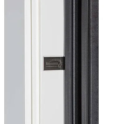 Вхідні Двері ТЕРМО ОЛІМП (квадро) Mottura Модель 575/568 Оксид чорний/Білий матовий Булат-8