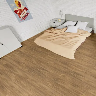 Ламінат Swiss Krono Milo AQUA Block Горіх Афіна 3712-6