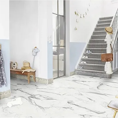 Вінілова плитка Tarkett Starfloor Click Solid 55 LUNI WHITE 36023001-2