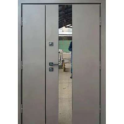 Входные Двери Стронг Вест 1200 коричневый песок/дуб темный Vinorit "Qdoors"-0