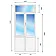 Металлопластиковые двери VEKA Softline с фрамугой 1400 x 2600-3-thumb