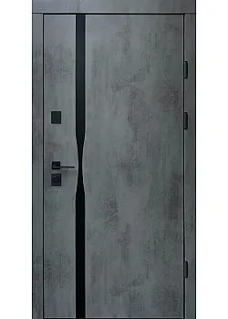 Двери Лаунж-Аk оксид темный серый шифер+зеркало Qdoors