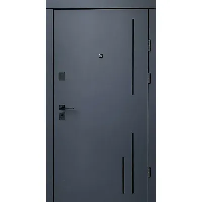 Входные Двери Премиум Триони-Аk антрацит/белая шагрень "Qdoors"-0