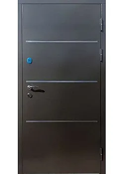 Двері Люкс Молоток 2 RAL 9975/Оксид темний Portalino