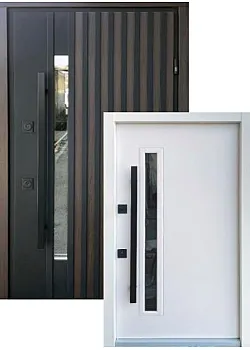 Двери Rio-S Loft с ручкой-трубой vin 23/Белый атлас Страж