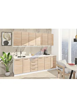 Модульна кухня Комфорт Еко 2.4 м пряма Дуб сонома 1