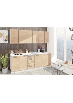 Модульна кухня Комфорт Еко 2.3 м пряма Дуб натуральний