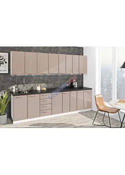 Модульная кухня Комфорт Хай-тек 2900 мм Медовый