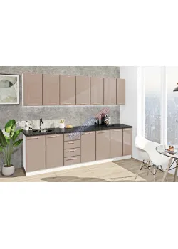 Модульная кухня Комфорт Хай-тек 2,7 м Медовый