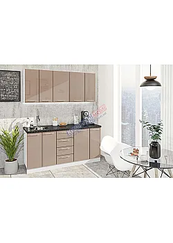Модульная кухня Комфорт Хай-тек 170 см Медовый