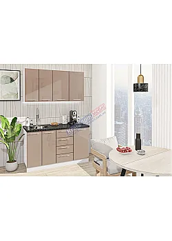 Модульная кухня Комфорт Хай-тек 140 см Медовый