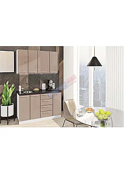 Модульная кухня Комфорт Хай-тек 1,3 метра Медовый