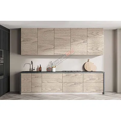 Модульна кухня Хай-тек текстурований 2,4 метра дуб крафт білий (білений)-0